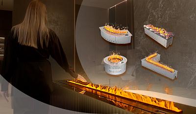 Электрокамины с парогенератором.